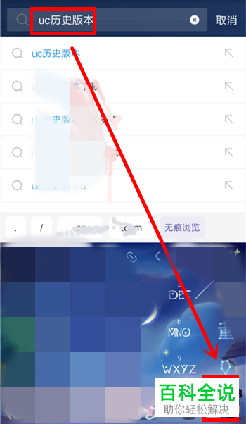 uc浏览器怎么看那个东西